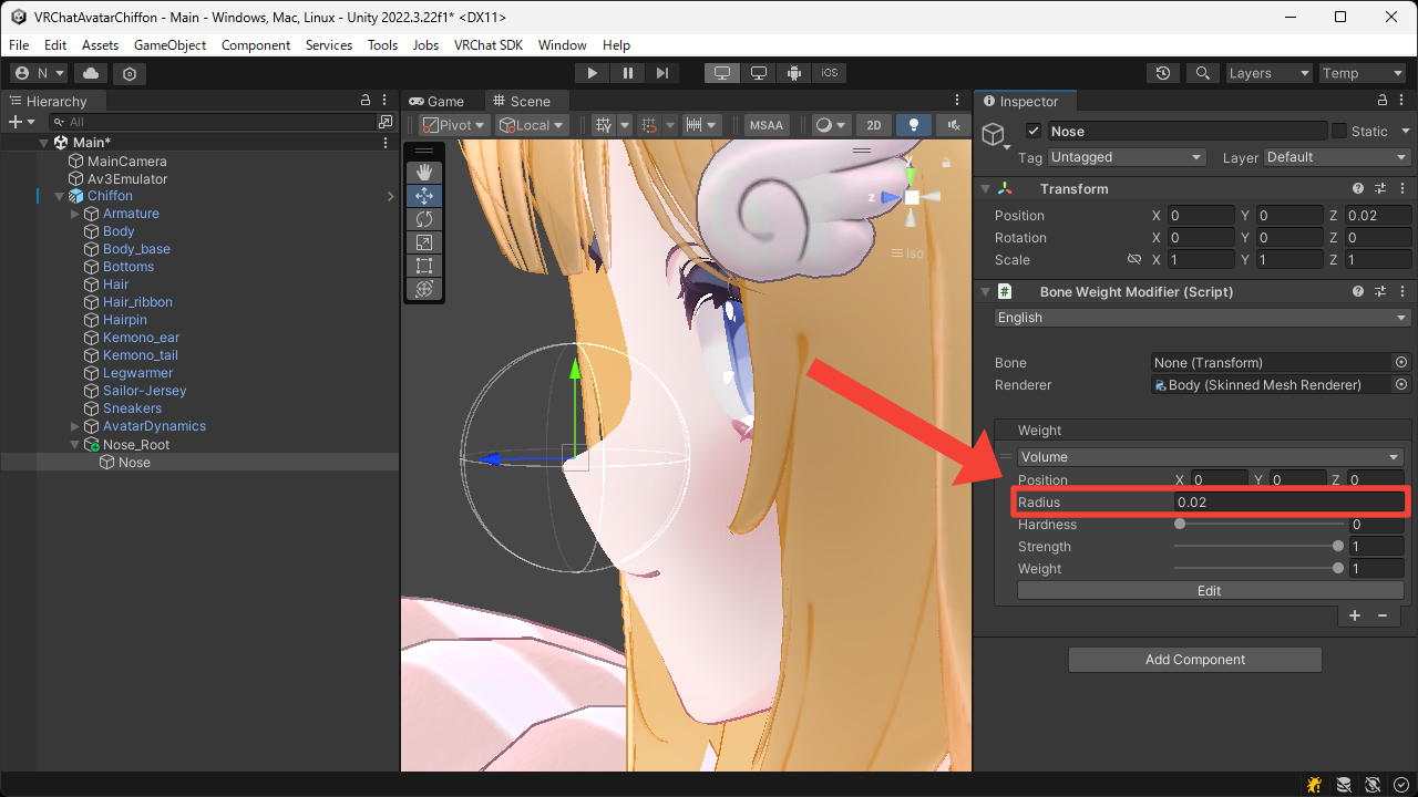 Configure Volume Weight