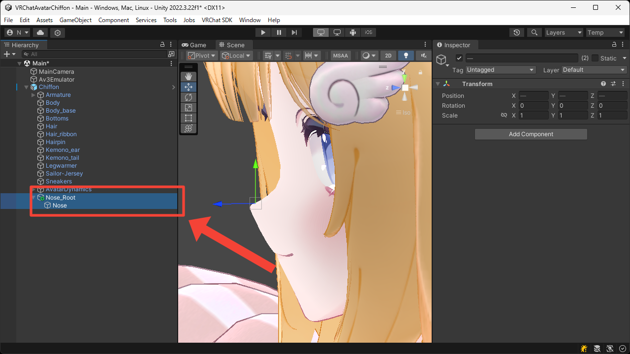 Game Object の作成